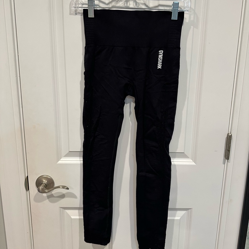Black Gymshark leggings with hole detail